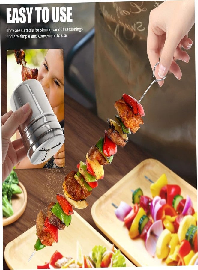 FINALITY Spice Jar Stainless Steel Salt & Pepper Shaker, Oregano, Chilli Flakes Seasoning Sprinkler | Air Tight Kitchen Container | Dining Table Masala Box Dabbi, Small Pack of 2 - Image 5